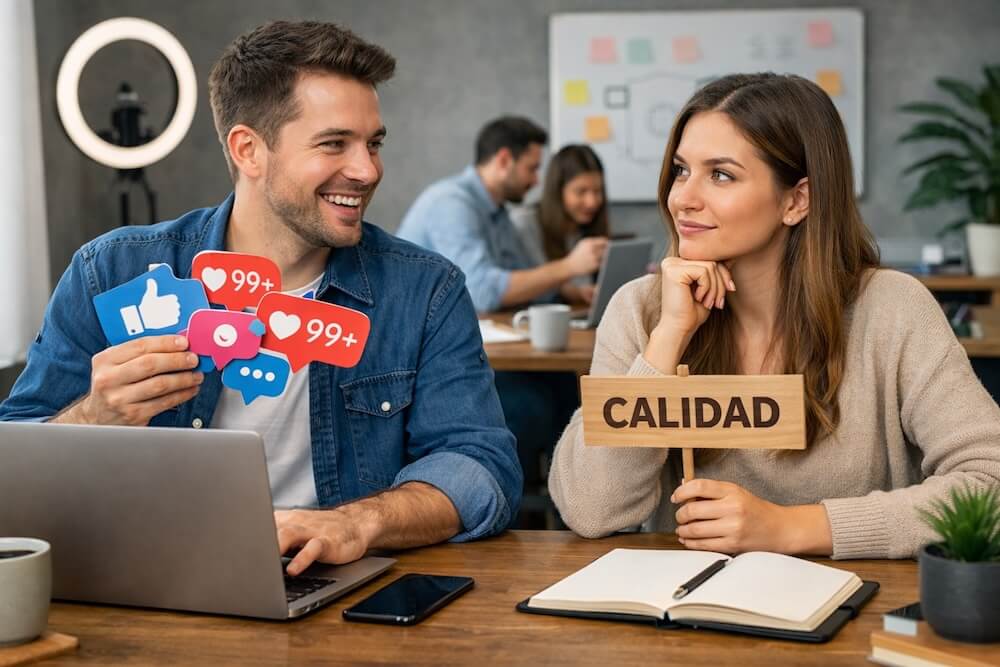 cantidad o calidad en redes sociales