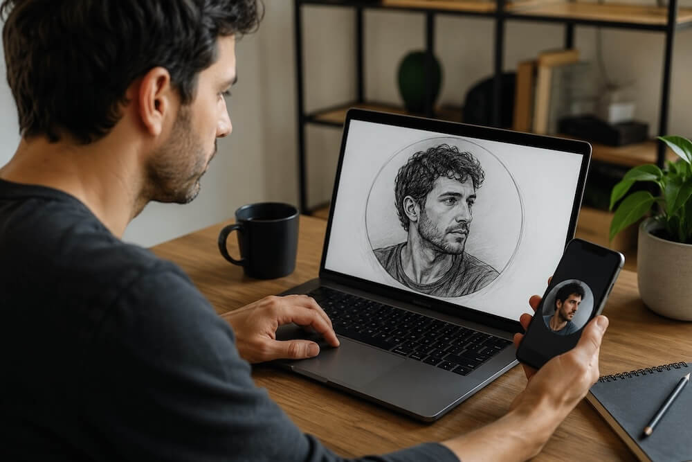 Cómo convertir tu perfil de Instagram en un dibujo a lápiz con ChatGPT